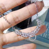 925 Silver Angel Wings Necklace with Zircon AAAA
