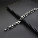 Titanium Steel Round Bead Bracelet Stainless Steel Bracelet