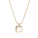 Shell Pendant Necklace Personalized Stainless Steel Charming Jewelry