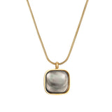 Shell Pendant Necklace Personalized Stainless Steel Charming Jewelry