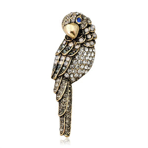 Animal Brooch Crystal Rhinestones Pin for Women Clothing Jewelry