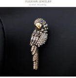 Animal Brooch Crystal Rhinestones Pin for Women Clothing Jewelry
