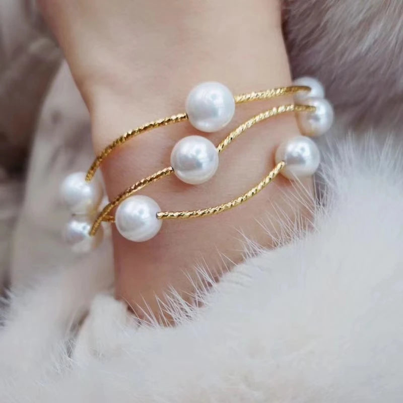 Simulated Pearl Bracelets For Women Layers Bracelet Jewelry