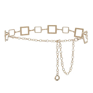 Metal Hollow Out Waist Chain Pendant for Women