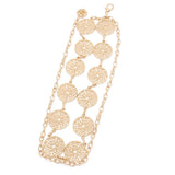 Metal Hollow Out Waist Chain Pendant for Women
