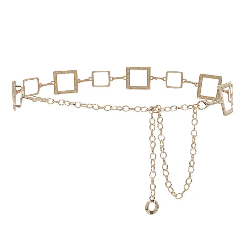Metal Hollow Out Waist Chain Pendant for Women