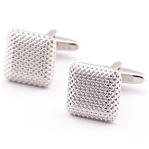Silver Metal Cufflink Cuff Link