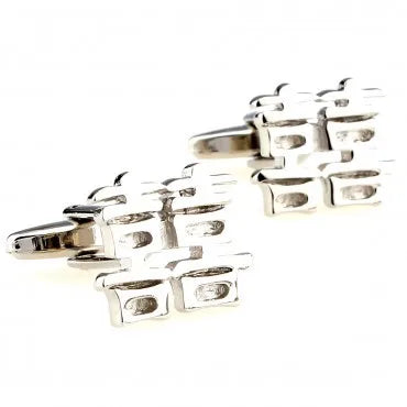Siver XI Cufflink Cuff Link 4 Pairs