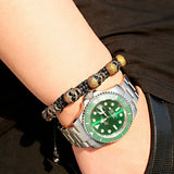 Skeleton Bracelet Homme CZ Zircon Braided Bracelet
