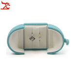 Sky Velvet Engagement Jewelry Box Double Open Couple Ring Pendant Case