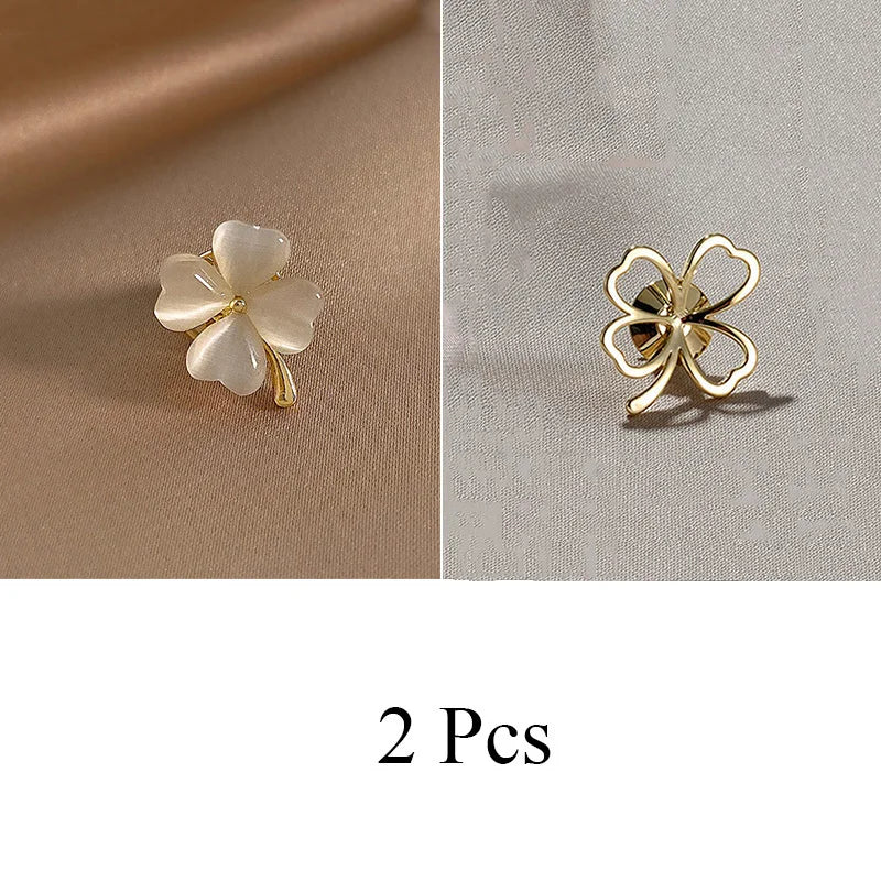 Bow Brooch Pin Safety Lapel Pins Fixed Sweater Clothing Accessories