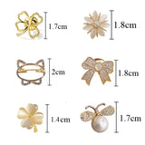 Bow Brooch Pin Safety Lapel Pins Fixed Sweater Clothing Accessories