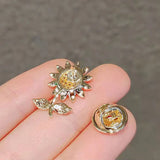Bow Brooch Pin Safety Lapel Pins Fixed Sweater Clothing Accessories