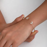 Small Butterfly Bracelet Charm Alloy Bracelet Creative Retro Female Jewelry