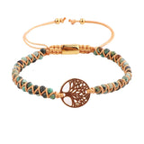 Life Tree Braided Macrame Beaded Friendship Bracelet