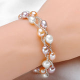 Natural Freshwater Pearl Magnetic Bracelet for Women