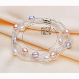 Natural Freshwater Pearl Magnetic Bracelet for Women