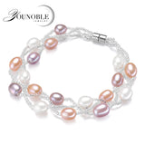 Natural Freshwater Pearl Magnetic Bracelet for Women