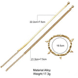 Multilayer Anklets Women Beads Anklet Leg Chain Ankle Bracelets