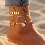 Multilayer Anklets Women Beads Anklet Leg Chain Ankle Bracelets