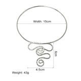 Snake Punk Alloy Collar Choker Necklaces Indian Maxi Jewelry Women
