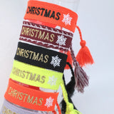 Snowflower Letter Embroidery Merry Christmas Woven Bracelets