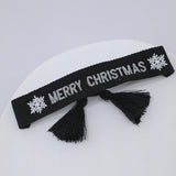 Snowflower Letter Embroidery Merry Christmas Woven Bracelets