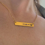 Personalized Soccer Choker Necklace Engraved Stainless Steel Baseball Bat Softba