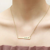 Personalized Soccer Choker Necklace Engraved Stainless Steel Baseball Bat Softba