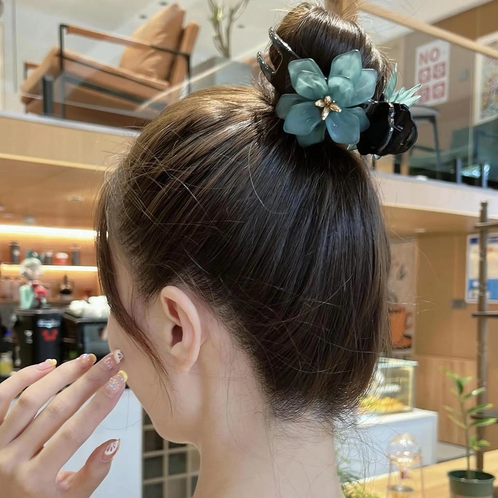 Flower Shape Hair Claws Sweet Hair Clips Hairpins Women Headdress Accessories