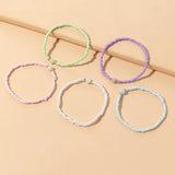 Colorful Rice Bead Beach Bracelet for Women - Boho Charm Bangle