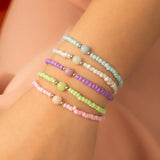 Colorful Rice Bead Beach Bracelet for Women - Boho Charm Bangle