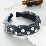 Solid Satin Braiding Hairband Headband Adult Hair Accessories