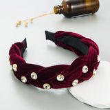 Solid Satin Braiding Hairband Headband Adult Hair Accessories