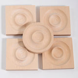 Wooden Jewelry Ring Display Organizer Earring Storage Case