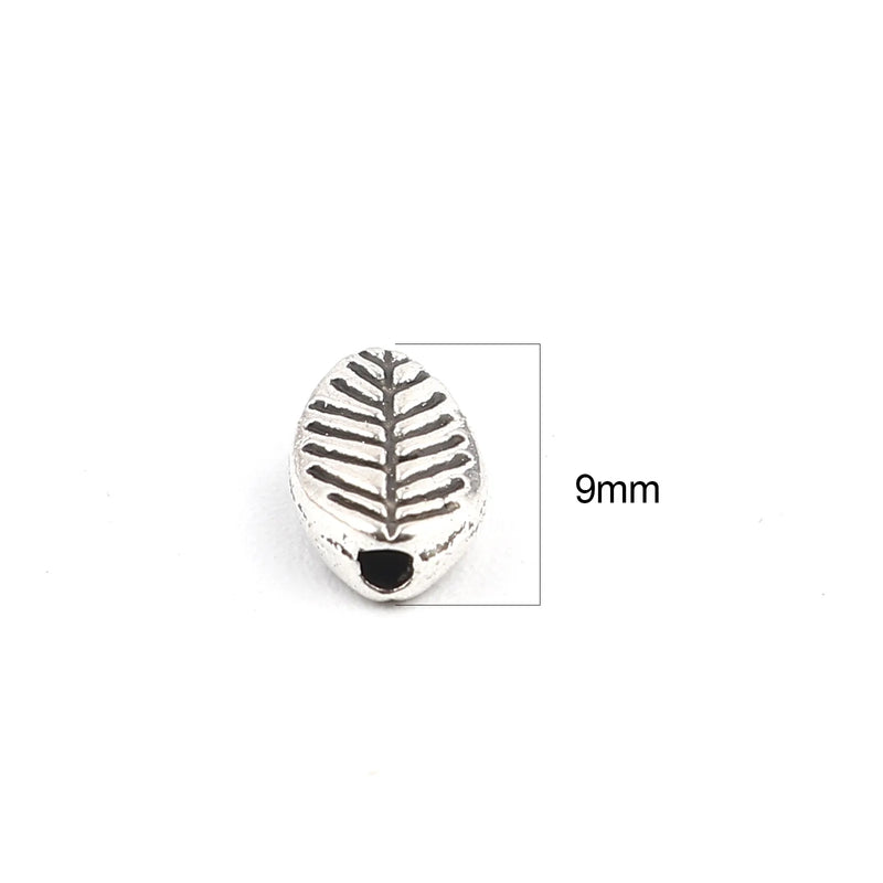 Spacer Beads Leaf Antique Silver Metal Beads DIY Making Bracelets Necklace