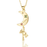 Spanish Teddy Bear Pendant Necklace Crystal Chain Choker Gift