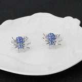 Spider Cufflinks High Alloy Rhinestones Cuff Buttons For Men Women