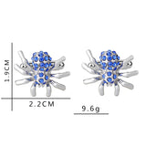 Spider Cufflinks High Alloy Rhinestones Cuff Buttons For Men Women