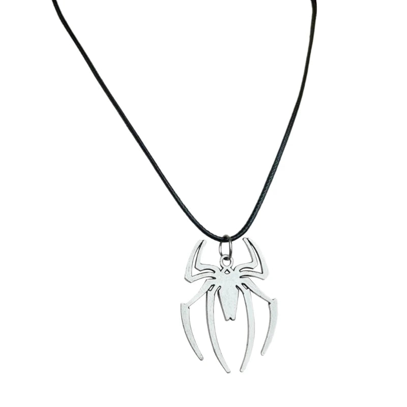 Spiders Necklace Halloween Pendant Clavicular Chain Men Neckchain Silver