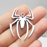 Spiders Necklace Halloween Pendant Clavicular Chain Men Neckchain Silver