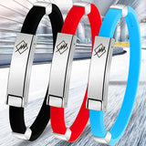 Silicone Sports Wristband Anti-Static Bracelet Men Women Teens