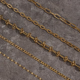 Stackable Stainless Steel Chain Necklaces Big Knot Cuban Chain Punk Choker