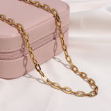 Stackable Stainless Steel Chain Necklaces Big Knot Cuban Chain Punk Choker