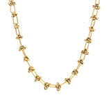 Stackable Stainless Steel Chain Necklaces Big Knot Cuban Chain Punk Choker