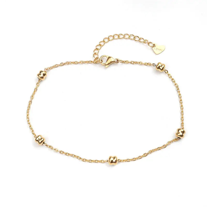 Stainless Steel Anklet Foot Bracelet Women Men Leg Chain Jewelry Gift