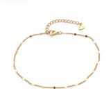 Stainless Steel Anklet Foot Bracelet Women Men Leg Chain Jewelry Gift