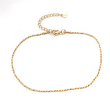 Stainless Steel Anklet Foot Bracelet Women Men Leg Chain Jewelry Gift
