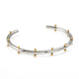Stainless Steel Bangles Mini Balls Charm Jewelry