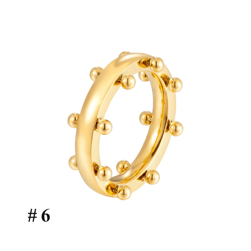 Stainless Steel Bangles Mini Balls Charm Jewelry
